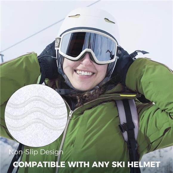 Findway OTG Ski Goggles, snow/Snowboard Goggles for Men, Women Youth [Upgraded] - Picture 6 of 8